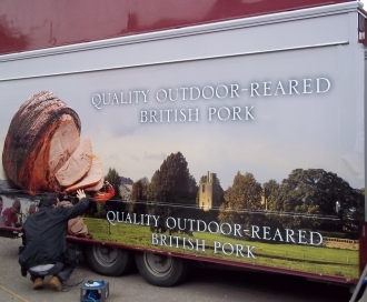 Vehicle wrap British Pork