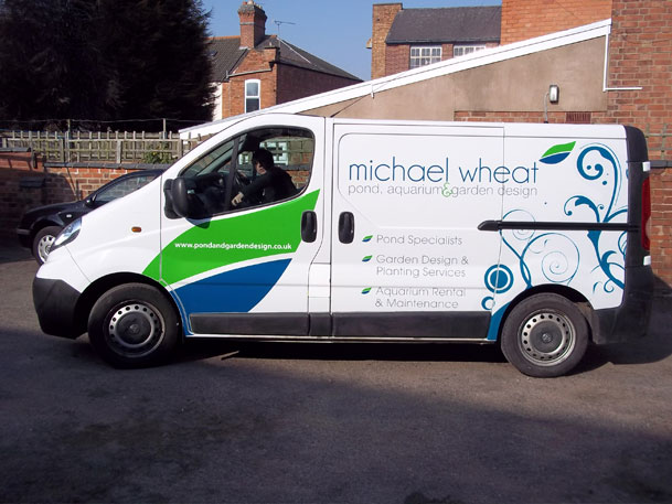 Sign maker vehicle graphics for Michael Wheat
